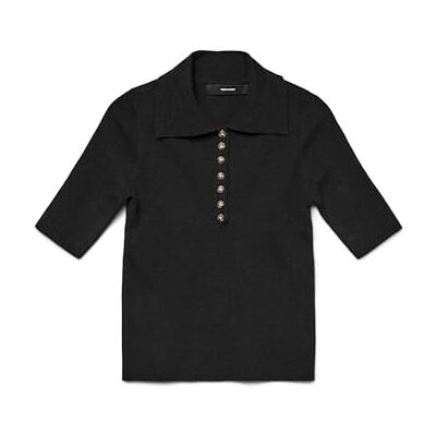 10331346-4861303 VERO MODA Vmmarina 2/4 Poloneck sweter Noos, czarny, M 10331346-4861303 VERO MODA Vmmarina 2/4 Poloneck sweter Noos, czarny, M