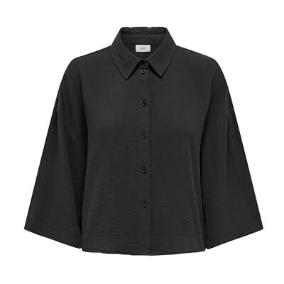 15307159 JDY THEIS 3/4 Crop Shirt WVN Dia NOOS, Phantom, XXL 15307159 JDY THEIS 3/4 Crop Shirt WVN Dia NOOS, Phantom, XXL