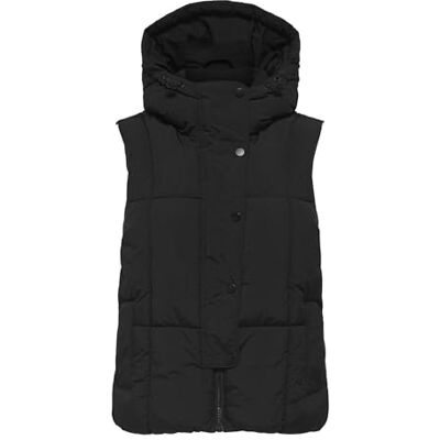 15354001-4814368 JdY Jdywonder Short Hood Waistcoat Otw Sij, czarny, XS 15354001-4814368 JdY Jdywonder Short Hood Waistcoat Otw Sij, czarny, XS