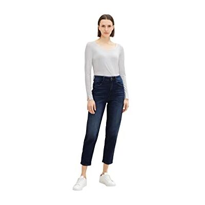 1034223 TOM TAILOR Damski Barrel Jeans , 10282 Dark Stone Wash Denim, 36W / 28L 1034223 TOM TAILOR Damski Barrel Jeans , 10282 Dark Stone Wash Denim, 36W / 28L