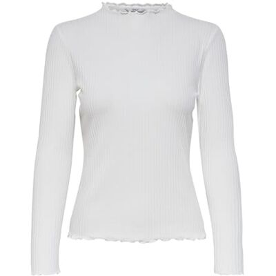 15180040 Only Kobiety Onlemma L/S High Neck Top Noos Jrs Koszulka, Egret, XS 15180040 Only Kobiety Onlemma L/S High Neck Top Noos Jrs Koszulka, Egret, XS