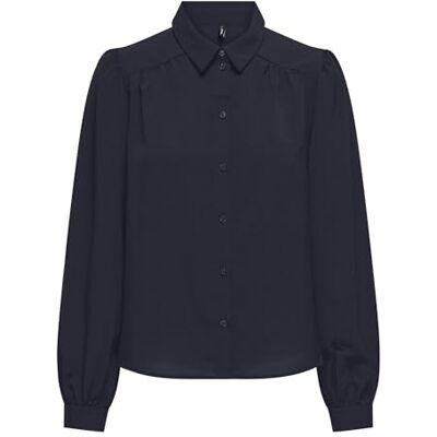 15331892 Onlnova Life Elite L/S Emma Shirt SOLID, Night Sky, XS 15331892 Onlnova Life Elite L/S Emma Shirt SOLID, Night Sky, XS