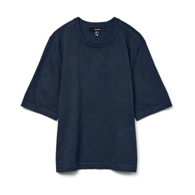 10320460-4832408 VERO MODA VMSILJE sweter damski z dzianiny, granatowy blezer, XL 10320460-4832408 VERO MODA VMSILJE sweter damski z dzianiny, granatowy blezer, XL