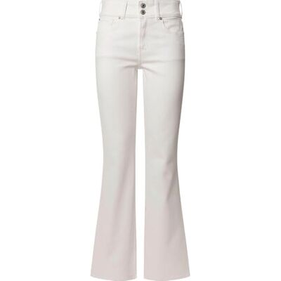 PL204877TC5000024 Pepe Jeans Damskie dżinsy FLARE MW, białe (Denim TC5), 24W/30L, Biały (Denim Tc5), 24W / 30L PL204877TC5000024 Pepe Jeans Damskie dżinsy FLARE MW, białe (Denim TC5), 24W/30L, Biały (Denim Tc5), 24W / 30L