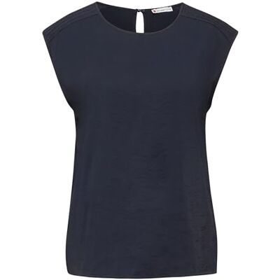 4063046275678 STREET ONE Top z krawędzią szydełkową, Deep Blue, 46 4063046275678 STREET ONE Top z krawędzią szydełkową, Deep Blue, 46