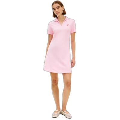 WW0WW48749TOLXS Tommy Hilfiger Damska koszulka polo Th Script Open-Nk DRS WW0WW48749, różowa, XS WW0WW48749TOLXS Tommy Hilfiger Damska koszulka polo Th Script Open-Nk DRS WW0WW48749, różowa, XS