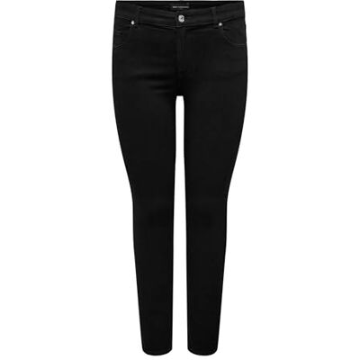 15352543-4802563 ONLY CARMAKOMA Carwilly Reg Skinny Jeans DNM Pim2343, czarny denim, 50W / 32L 15352543-4802563 ONLY CARMAKOMA Carwilly Reg Skinny Jeans DNM Pim2343, czarny denim, 50W / 32L