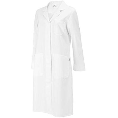 BP 1108-315-21-42n, damski płaszcz, długi rękaw, kołnierz z klapami 230 00 g/m², czysta bawełna biała, 16n BP 1108-315-21-42n, damski płaszcz, długi rękaw, kołnierz z klapami 230 00 g/m², czysta bawełna biała, 16n