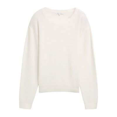 1047882 TOM TAILOR Denim Sweter damski, 10332 – Off White, L 1047882 TOM TAILOR Denim Sweter damski, 10332 – Off White, L