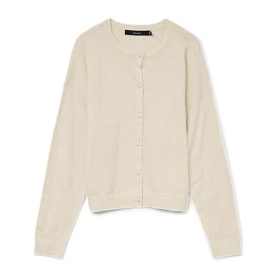 10331831-4795943 VERO MODA Vmmarina Ls O-Neck kardigan Noos, brzoza, M 10331831-4795943 VERO MODA Vmmarina Ls O-Neck kardigan Noos, brzoza, M
