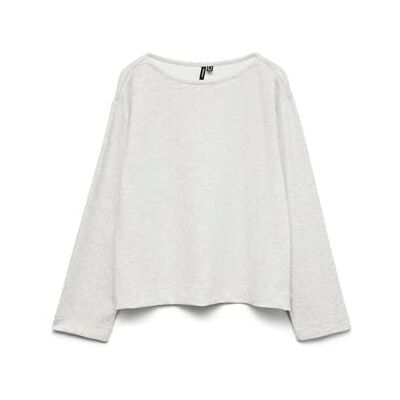 10337750-4870045 VERO MODA Damska koszulka Vmhali L/S z dekoltem w łódkę JRS Ga Boo, jasnoszara mix, XS, Jasnoszara mieszanka, XS 10337750-4870045 VERO MODA Damska koszulka Vmhali L/S z dekoltem w łódkę JRS Ga Boo, jasnoszara mix, XS, Jasnoszara mieszanka, XS