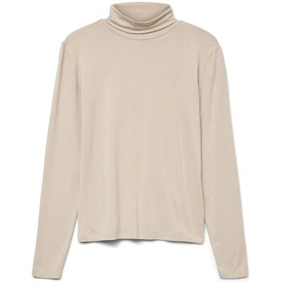 10334586-4831527 VERO MODA Vmlava Glitter Ls Highneck Top Stripe Ga, owsianka, S 10334586-4831527 VERO MODA Vmlava Glitter Ls Highneck Top Stripe Ga, owsianka, S