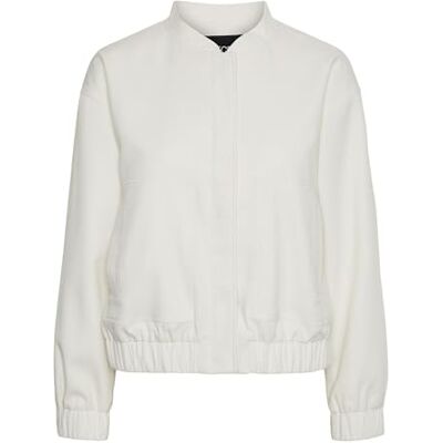 17150150-4508771 PIECES PCANNIE kurtka bomberka damska, biały (Whisper White), L 17150150-4508771 PIECES PCANNIE kurtka bomberka damska, biały (Whisper White), L