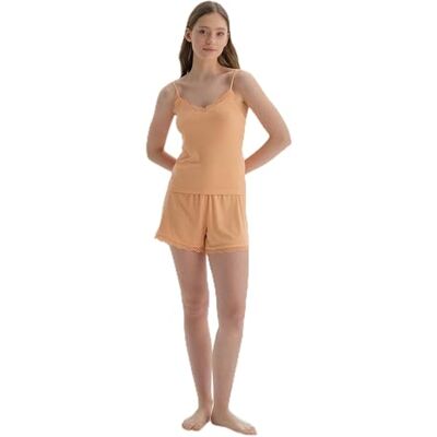22SW15051BD Dagi Women's Viscose Short, pomarańczowy, L, pomarańczowy, L 22SW15051BD Dagi Women's Viscose Short, pomarańczowy, L, pomarańczowy, L