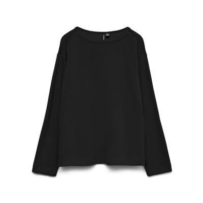 10337750-4931449 VERO MODA Vmhali L/S Boat Neck Top JRS Ga Boo, czarny, S 10337750-4931449 VERO MODA Vmhali L/S Boat Neck Top JRS Ga Boo, czarny, S