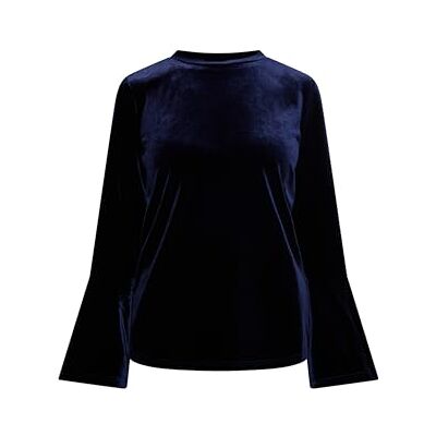 10129143-JI01 Jika Damska aksamitna koszulka, morski, XL 10129143-JI01 Jika Damska aksamitna koszulka, morski, XL