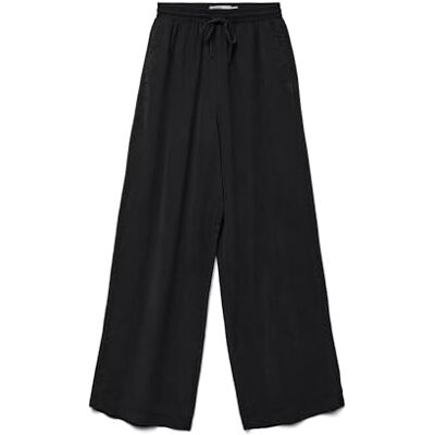10304898 VMBREE HW Long Loose Pants GA, czarny denim, (M) W / 32L 10304898 VMBREE HW Long Loose Pants GA, czarny denim, (M) W / 32L