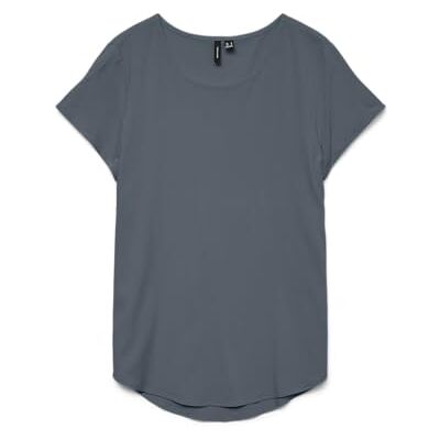 10303431-4832307 VERO MODA Vmbella Ss Top damski WVN Ga Noos, stormy pogoda, S 10303431-4832307 VERO MODA Vmbella Ss Top damski WVN Ga Noos, stormy pogoda, S