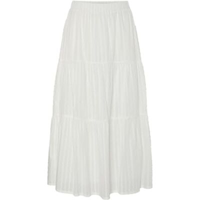 17158381-4775179 PIECES Pcfiona Hw Ankle Skirt WVN, Cloud Dancer, M 17158381-4775179 PIECES Pcfiona Hw Ankle Skirt WVN, Cloud Dancer, M