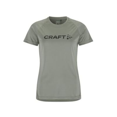 1911785-647000 Craft raft Core Essence Logo Tee Leaf damska koszulka funkcyjna L z poliestru pochodzącego z recyklingu – oddychająca koszulka sportowa z łukowatymi szwami bocznymi do treningu i na co dzień 1911785-647000 Craft raft Core Essence Logo Tee Leaf damska koszulka funkcyjna L z poliestru pochodzącego z recyklingu – oddychająca koszulka sportowa z łukowatymi szwami bocznymi do treningu i na co dzień