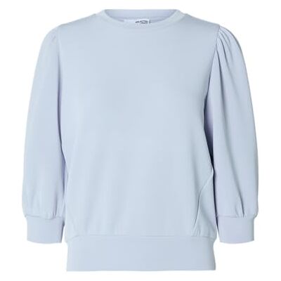16082379 SELECTED FEMME Damska bluza SLFTENNY 3/4 Sweat TOP NOOS Blue, Cashmere Blue, M 16082379 SELECTED FEMME Damska bluza SLFTENNY 3/4 Sweat TOP NOOS Blue, Cashmere Blue, M