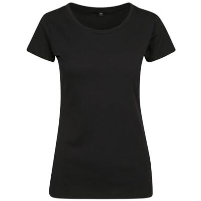 BY086-00007-0037 Build Your Brand Damski T-shirt Ladies Merch Tee, Basic Top dla kobiet dostępny w kolorze czarnym lub białym, rozmiary XS 5XL, czarny, 3XL BY086-00007-0037 Build Your Brand Damski T-shirt Ladies Merch Tee, Basic Top dla kobiet dostępny w kolorze czarnym lub białym, rozmiary XS 5XL, czarny, 3XL
