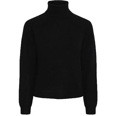 17139792 PIECES Damski sweter z golfem PCJULIANA, czarny, S 17139792 PIECES Damski sweter z golfem PCJULIANA, czarny, S