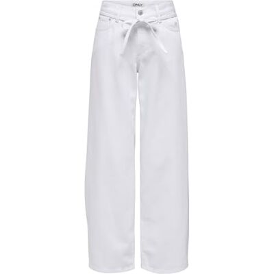 15363227-4902941 ONLY Onlgianna MW Straight Dot211 DNM Noos, biały denim, 30 W x 34 l, damski, Biały dżins, 30W / 34L 15363227-4902941 ONLY Onlgianna MW Straight Dot211 DNM Noos, biały denim, 30 W x 34 l, damski, Biały dżins, 30W / 34L