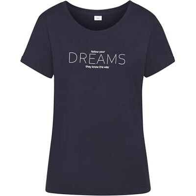 AK-53-51 s.Oliver Damska bielizna nocna t-shirt w kolorze ciemnoniebieskim, granatowy, 32-34 AK-53-51 s.Oliver Damska bielizna nocna t-shirt w kolorze ciemnoniebieskim, granatowy, 32-34