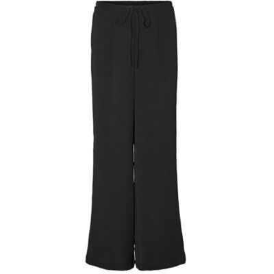 10319846 VERO MODA VMALVA H/W Wide Pant WVN GA, czarny, XS 10319846 VERO MODA VMALVA H/W Wide Pant WVN GA, czarny, XS