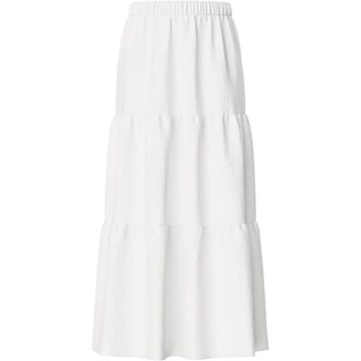 17152628-4591363 PIECES Pcsikka Hw Maxi Skirt WVN Noos Rock, Cloud Dancer, M 17152628-4591363 PIECES Pcsikka Hw Maxi Skirt WVN Noos Rock, Cloud Dancer, M
