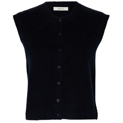 16098808-4900369 Slflulu Sl Button O-Neck Vest Noos, Dark Sapphire, L 16098808-4900369 Slflulu Sl Button O-Neck Vest Noos, Dark Sapphire, L