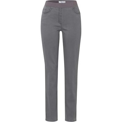 106220_10949420_06_036 Raphaela by Brax Style Pamina damskie spodnie wsuwane Slim Fit, szary, 27W / 32L 106220_10949420_06_036 Raphaela by Brax Style Pamina damskie spodnie wsuwane Slim Fit, szary, 27W / 32L