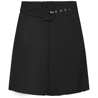 15346497-4792721 ONLY Onljakiri Linen Buckle szorty damskie Ptm, czarny, XL 15346497-4792721 ONLY Onljakiri Linen Buckle szorty damskie Ptm, czarny, XL