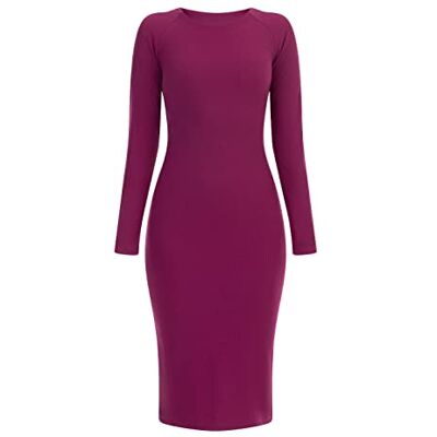 11127260-NO01 nolie Damska sukienka z długim rękawem midi , fuksja, XL/XXL, Sukienka z długim rękawem midi, XL-XXL 11127260-NO01 nolie Damska sukienka z długim rękawem midi , fuksja, XL/XXL, Sukienka z długim rękawem midi, XL-XXL
