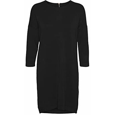 10249631 VERO MODA Sukienka damska, Czarny/szczegóły: różowe złoto zamek błyskawiczny, XS 10249631 VERO MODA Sukienka damska, Czarny/szczegóły: różowe złoto zamek błyskawiczny, XS