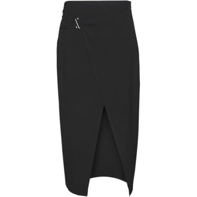 10309426 VERO MODA Damska spódnica kopertowa, czarny, M 10309426 VERO MODA Damska spódnica kopertowa, czarny, M