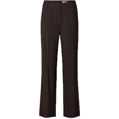 16094206 SELECTED FEMME SLFRITA MW Wide Pant Mel NOOS, Coffee Bean/Szczegóły: melanż, 36 16094206 SELECTED FEMME SLFRITA MW Wide Pant Mel NOOS, Coffee Bean/Szczegóły: melanż, 36
