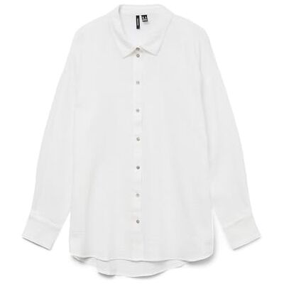 10283131-4220750 Vmnatali Nia Ls Loose Shirt WVN Ga Noos, Snow White, XS 10283131-4220750 Vmnatali Nia Ls Loose Shirt WVN Ga Noos, Snow White, XS