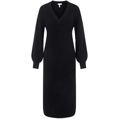 23035775 Object Objmalena L/S Knit Dress Noos sukienka z dzianiny, czarny, L 23035775 Object Objmalena L/S Knit Dress Noos sukienka z dzianiny, czarny, L