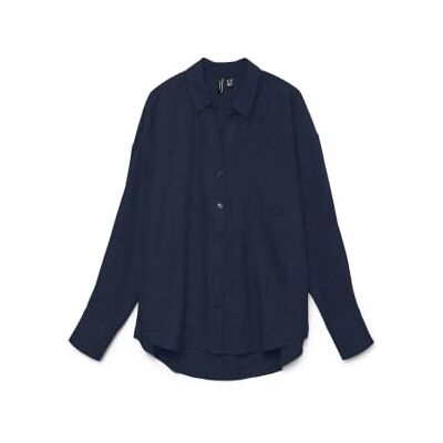 10316389-4965401 Vmmelaney Queeny Ls Shirt WVN Noos, granatowy blezer, M 10316389-4965401 Vmmelaney Queeny Ls Shirt WVN Noos, granatowy blezer, M
