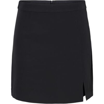 17150925-4543165 PIECES Pcbozzy HW Slit Skirt Noos BC damski, czarne, XXL 17150925-4543165 PIECES Pcbozzy HW Slit Skirt Noos BC damski, czarne, XXL