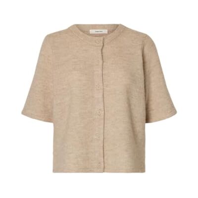 16096194-4655350 SELECTED FEMME Slflulu 2/4 Knit Cardigan Noos, brzoza, L 16096194-4655350 SELECTED FEMME Slflulu 2/4 Knit Cardigan Noos, brzoza, L