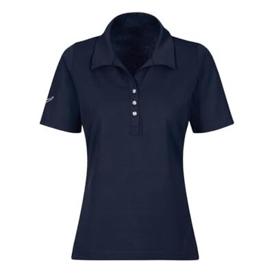 537611-046 Trigema Damska koszulka polo z bawełny z kryształkami, grantowy, 3XL 537611-046 Trigema Damska koszulka polo z bawełny z kryształkami, grantowy, 3XL