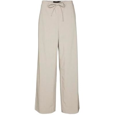 10320601 VERO MODA VMBABETTE MW Wide Pull UP Pant Boo, szary, 38W / 32L 10320601 VERO MODA VMBABETTE MW Wide Pull UP Pant Boo, szary, 38W / 32L