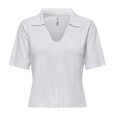 15344352-4710120 Onlthelma Ss Polo KNT, Cloud Dancer, L 15344352-4710120 Onlthelma Ss Polo KNT, Cloud Dancer, L