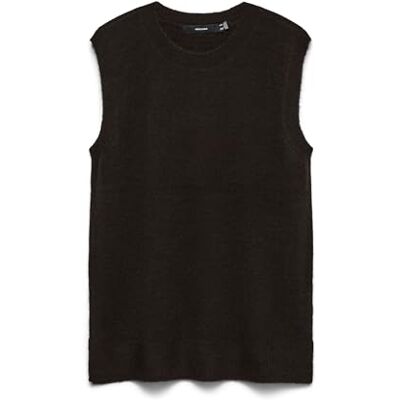 10337556-4882940 VERO MODA Vmlefile Sl O-Neck sweter Noos, Tort czekoladowy, S 10337556-4882940 VERO MODA Vmlefile Sl O-Neck sweter Noos, Tort czekoladowy, S
