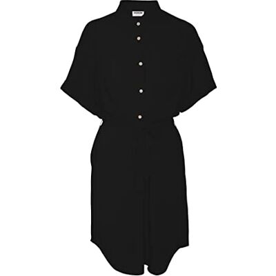 27020107 Noisy may Damska sukienka NMCLARA S/S Shirt Dress NOOS, czarna, M 27020107 Noisy may Damska sukienka NMCLARA S/S Shirt Dress NOOS, czarna, M