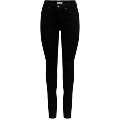 15366907-4935558 Onllulu Hw Skinny Push Up Box, czarny denim, L / 34L 15366907-4935558 Onllulu Hw Skinny Push Up Box, czarny denim, L / 34L
