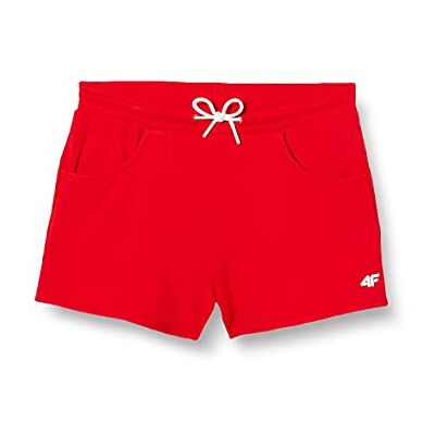H4L20-SKDD001-62S 4F Spodenki Dresowe Damskie, Czerwony H4L20-SKDD001-62S 4F Spodenki Dresowe Damskie, Czerwony